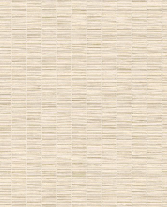 Krémová vliesová tapeta na zeď, imitace bambusu, 333430, Emerald, Eijffinger