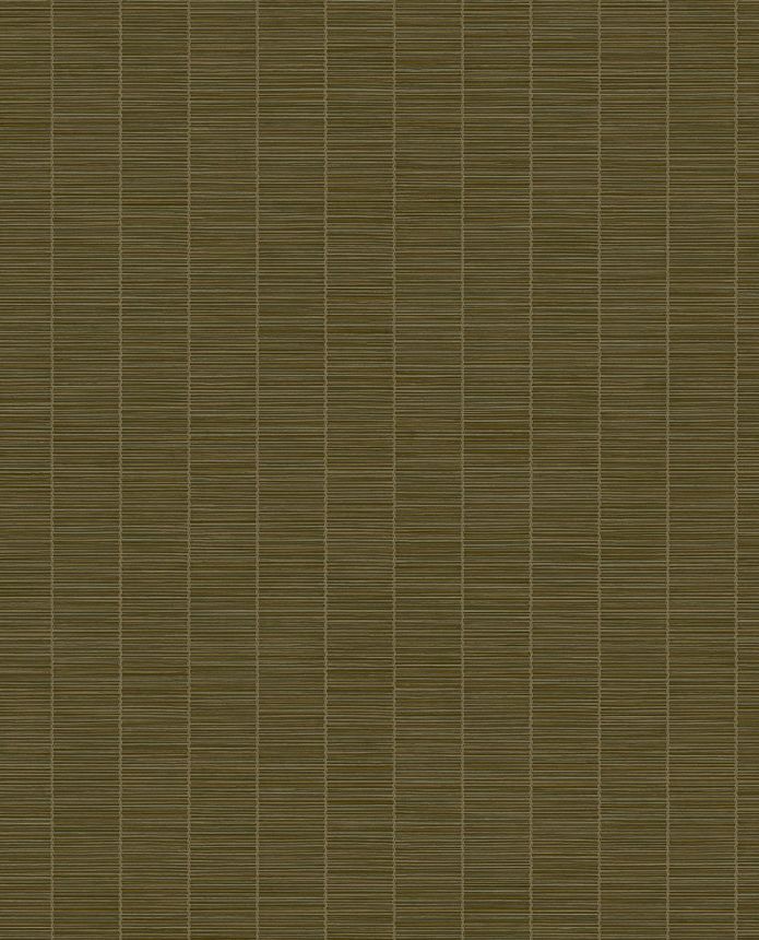 Hnědo-zelená vliesová tapeta na zeď, imitace bambusu, 333432, Emerald, Eijffinger