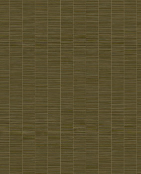 Hnědo-zelená vliesová tapeta na zeď, imitace bambusu, 333432, Emerald, Eijffinger