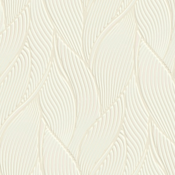 Luxusní krémová vliesová tapeta na zeď, listy,  Z18906, Trussardi 7, Zambaiti Parati