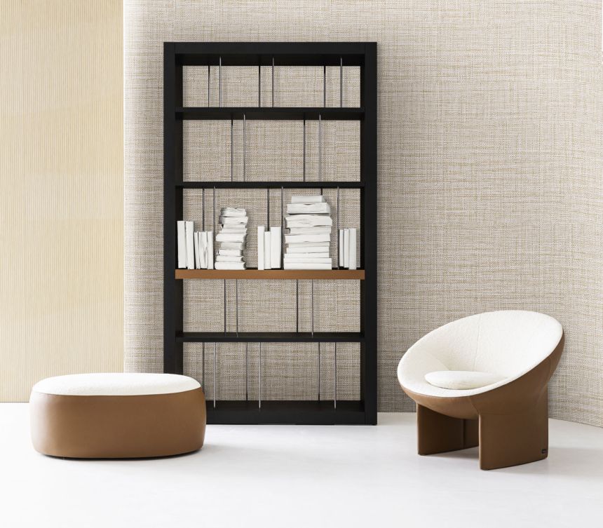 Luxusní béžová vliesová tapeta na zeď, imitace látky, Z18947, Trussardi 7, Zambaiti Parati