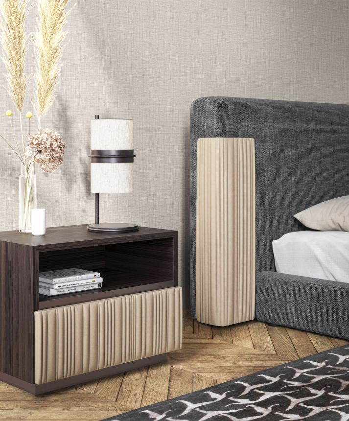 Luxusní šedá vliesová tapeta na zeď, imitace látky, Z18949, Trussardi 7, Zambaiti Parati