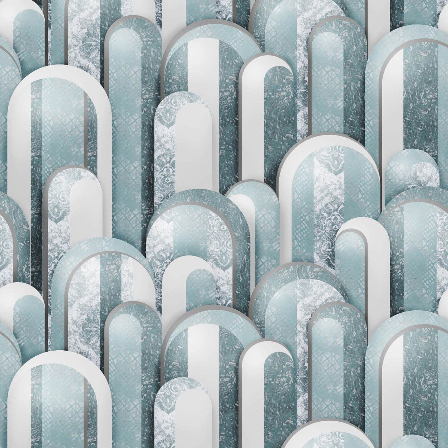 Luxusní geometrická vliesová obrazová tapeta na zeď, arkády, Z18975, Trussardi 7, Zambaiti Parati