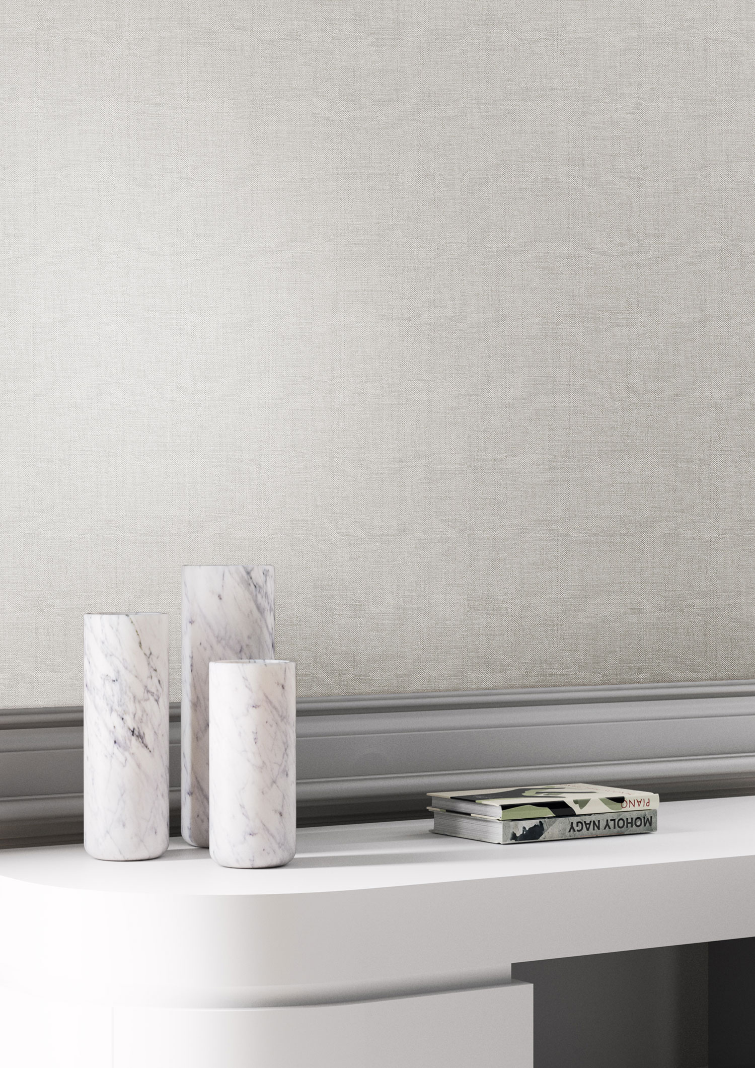 Vliesová tapeta na zeď, šedo-béžová, imitace látky, FOL1003, The Colour Book II, Masureel