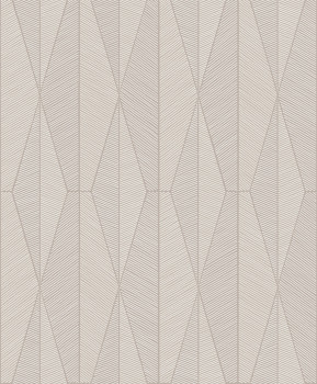 Šedo-béžová geometrická vliesová tapeta na zeď, YSA302, Mysa, Khroma by Masuree