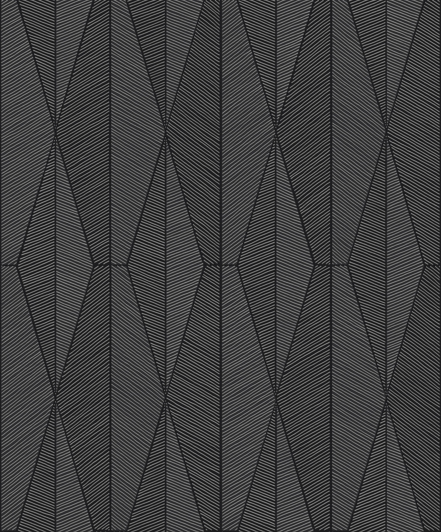 Geometrická vliesová tapeta na zeď, černo-stříbrná, YSA303, Mysa, The Texture Book, Khroma by Masuree