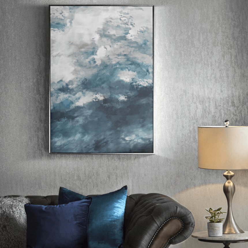 Stříbrná vliesová tapeta na zeď, 104954 Vavex 2025