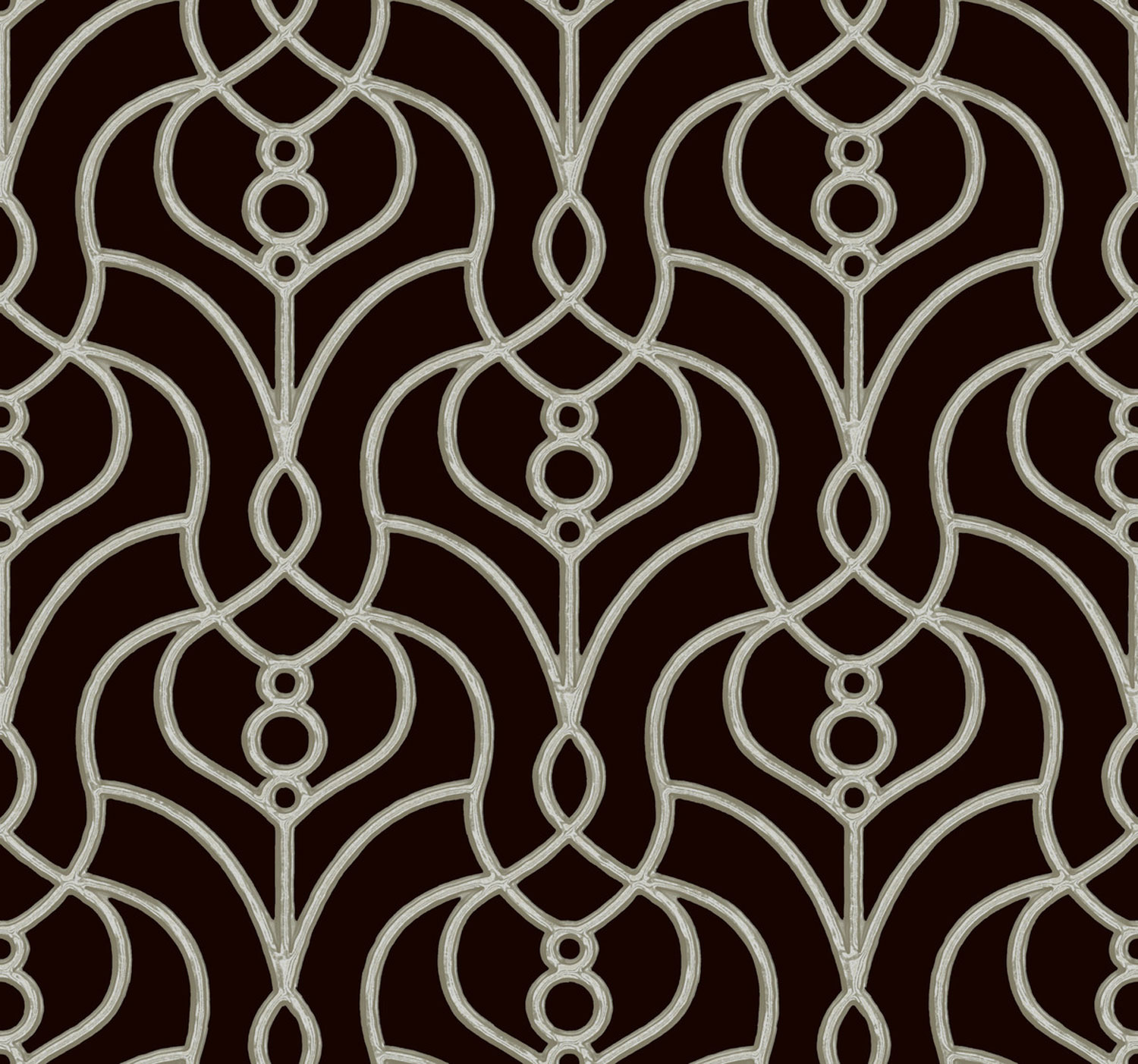 Černá zámecká vliesová tapeta na zeď, EV3945, Candice Olson Casual Elegance, York