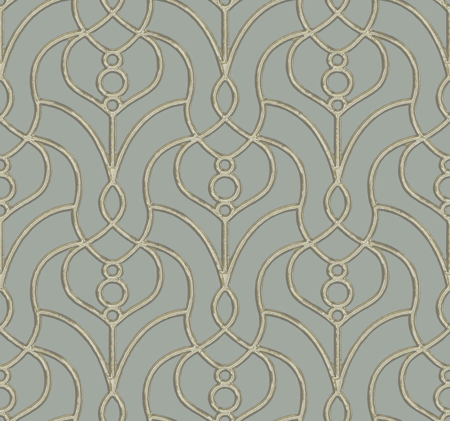 Šedo-modrá zámecká vliesová tapeta na zeď, EV3948, Candice Olson Casual Elegance, York