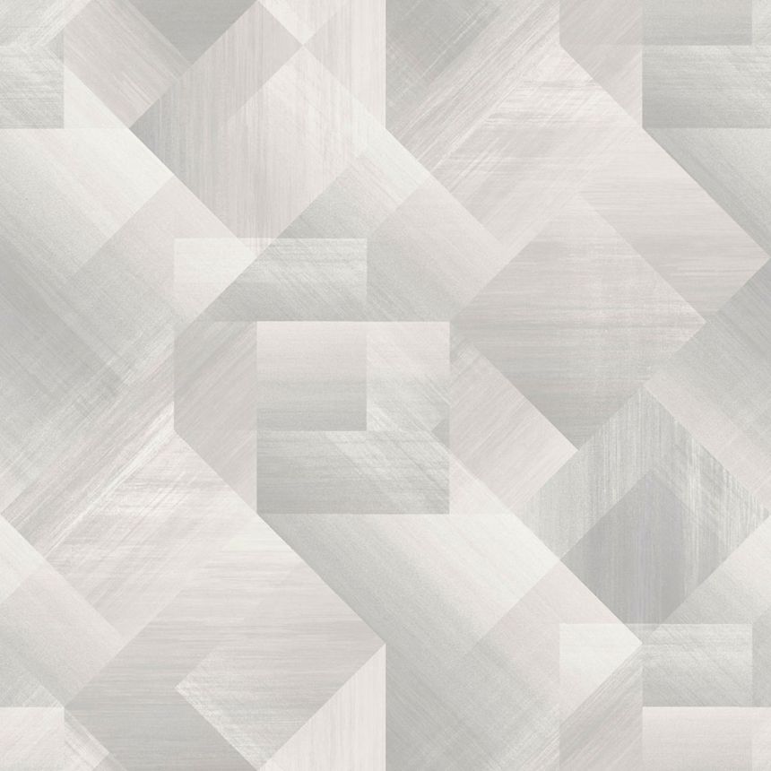 Šedo-béžová vliesová geometrická tapeta na zeď, UR3222, Universe 4, Grandeco
