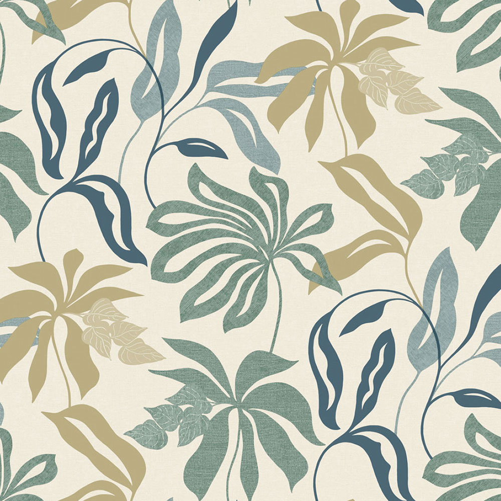 Krémová vliesová tapeta s listy, UR3410, Universe 4, Grandeco