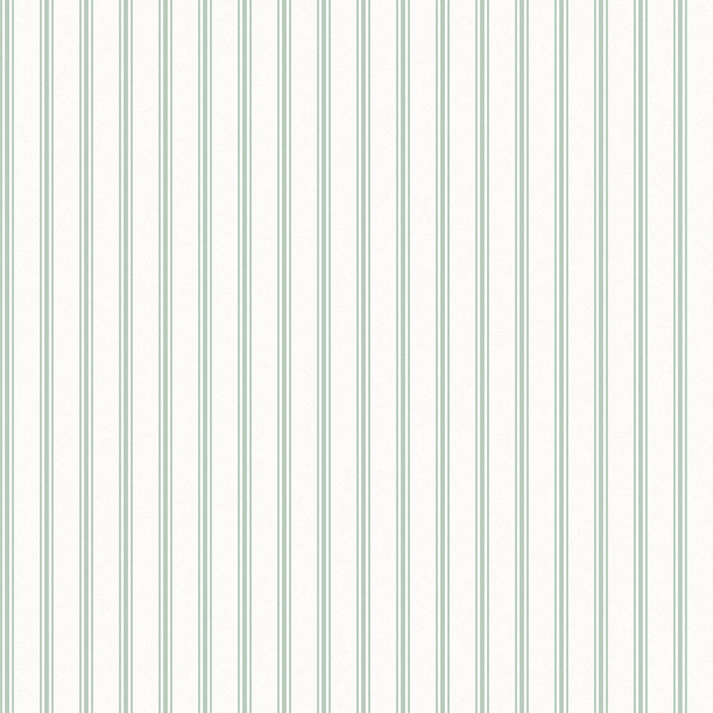 Bílo-zelená proužkovaná vliesová tapeta na zeď, 118483, Laura Ashley 3