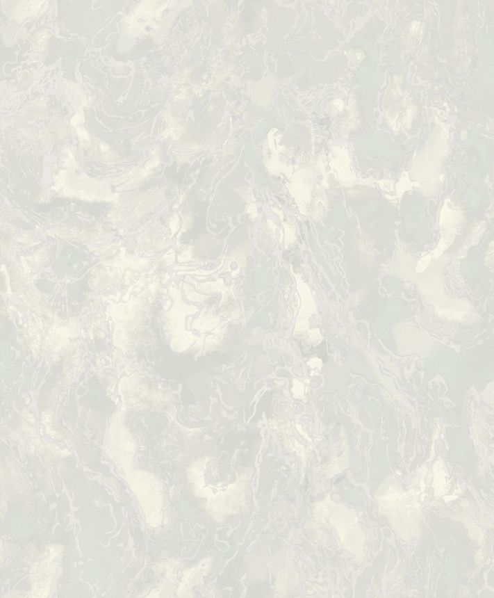Luxusní bílá metalická vliesová tapeta na zeď  s hrubou strukturou, 57311, Aurum II, Limonta