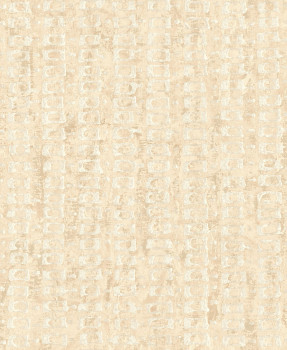 Luxusní béžová geometrická vliesová tapeta na zeď, 58721, Aurum II, Limonta