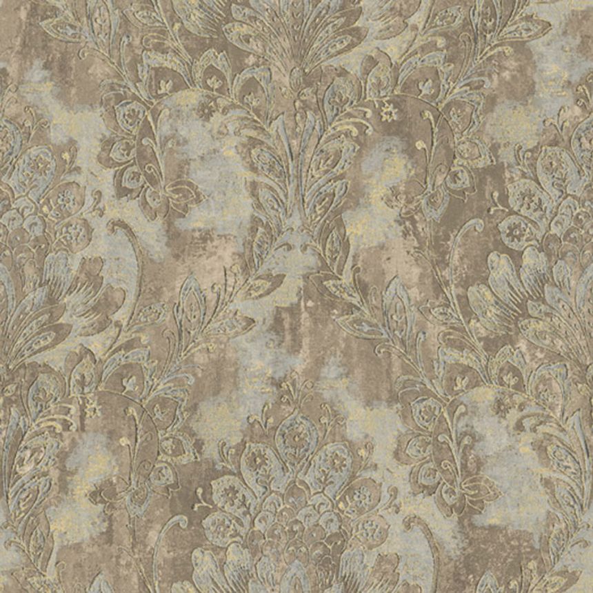 Zlato-stříbrná zámecká vliesová tapeta na zeď, 78428, Makalle II, Limonta