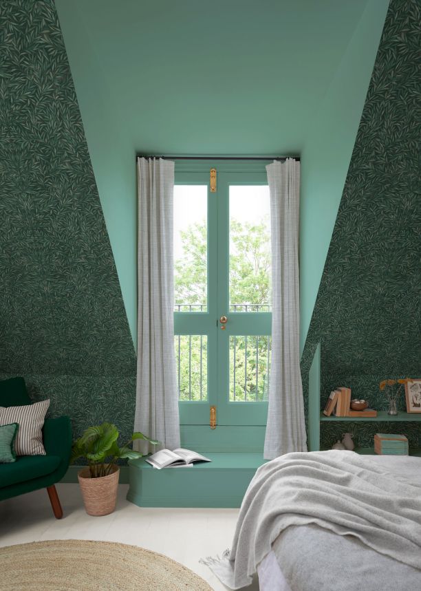 Zelená vliesová tapeta s listy, 121439, New Eden, Graham&Brown Premium