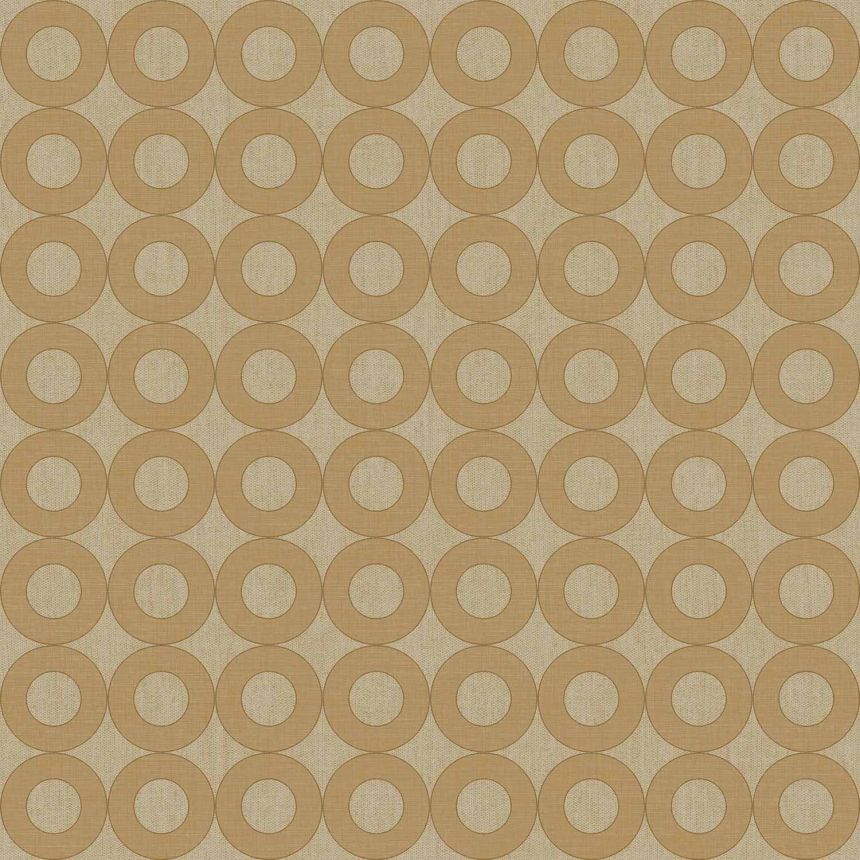 Béžová vliesová tapeta na zeď s kruhy, 30164, Energie, Cristiana Masi by Parato