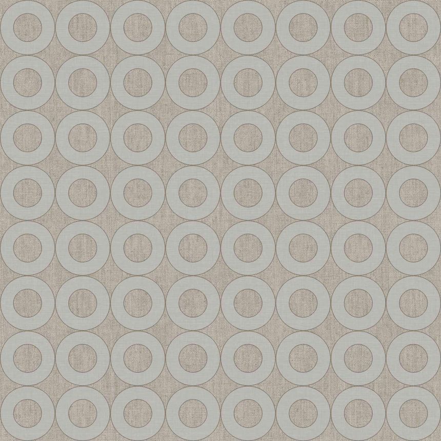 Šedá vliesová tapeta na zeď s kruhy, 30167, Energie, Cristiana Masi by Parato