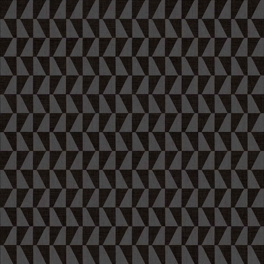 Šedo-černá vliesová tapeta na zeď, geometrický vzor, 30179, Energie, Cristiana Masi by Parato