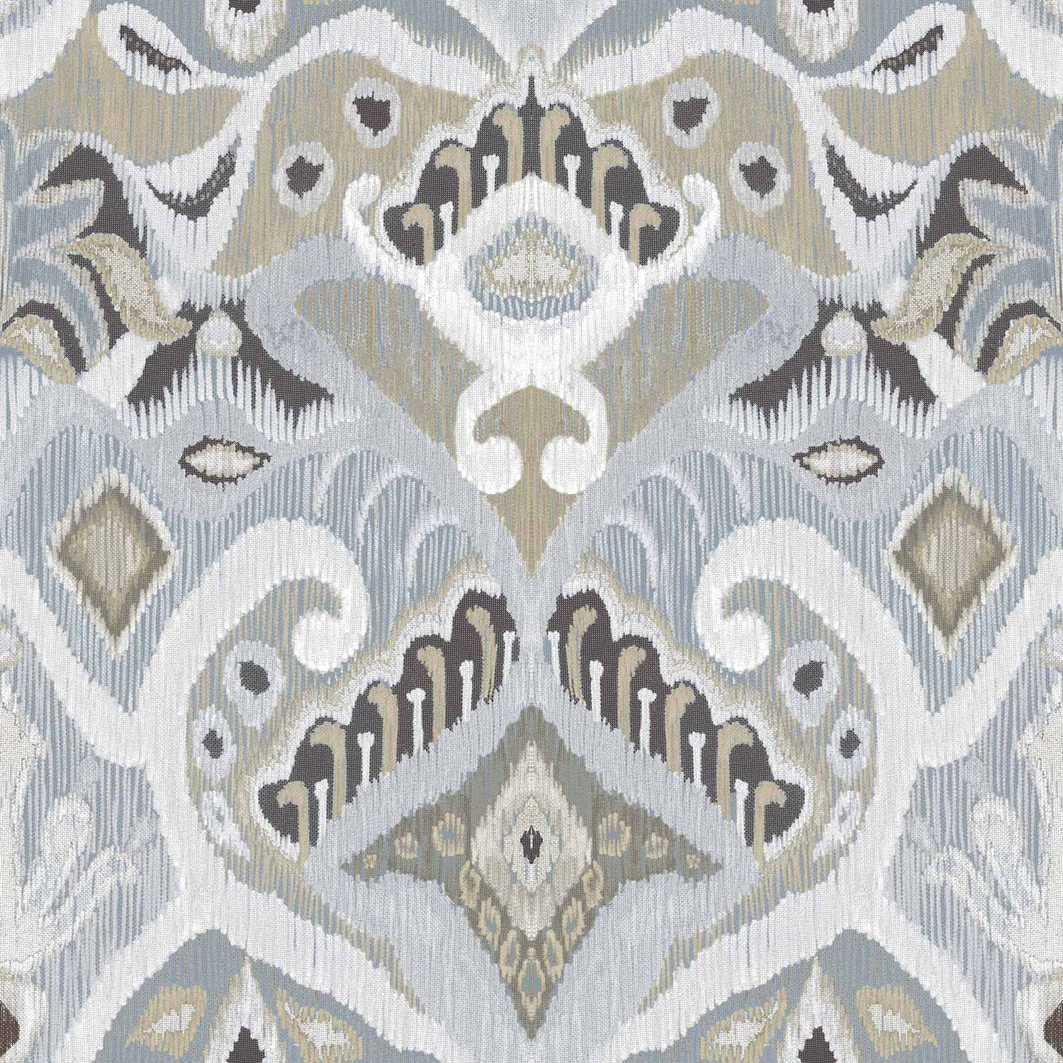 Modrá vliesová tapeta na zeď s ornamenty, etno vzor, 26426, Thai, Cristiana Masi by Parato