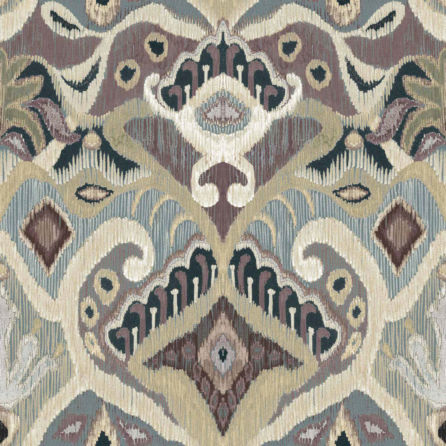 Vínová vliesová tapeta na zeď s ornamenty, etno vzor, 26427, Thai, Cristiana Masi by Parato