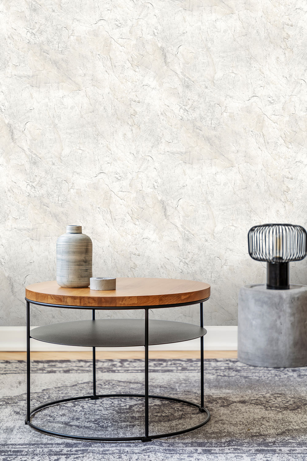 Vliesová tapeta na zeď, šedo-béžová, beton, štuk, RE25131, Reflect, Shades of Colour, Decoprint