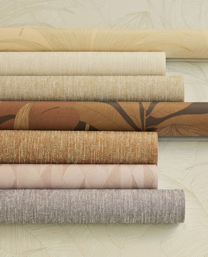 Hnědá vliesová tapeta s listy, 333501, Festival, Eijffinger