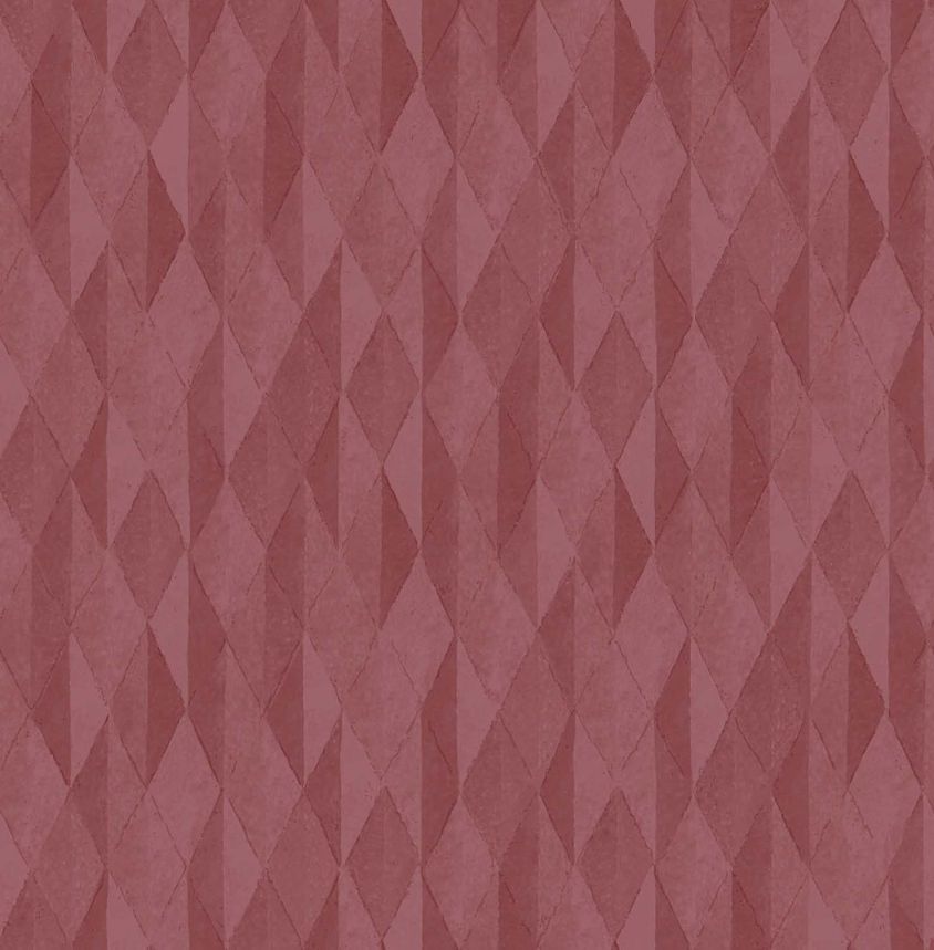 Vínová geometrická vliesová tapeta na zeď, 333543, Festival, Eijffinger