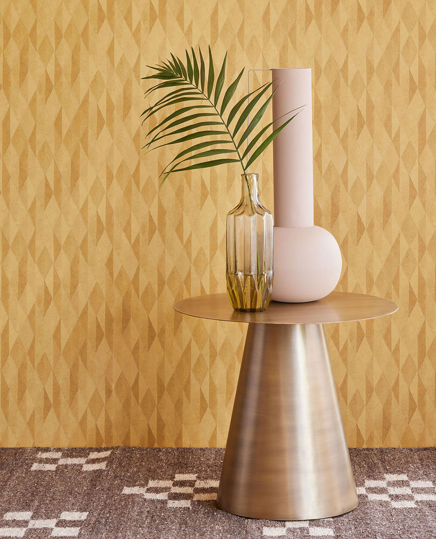 Zelená geometrická vliesová tapeta na zeď, 333545, Festival, Eijffinger