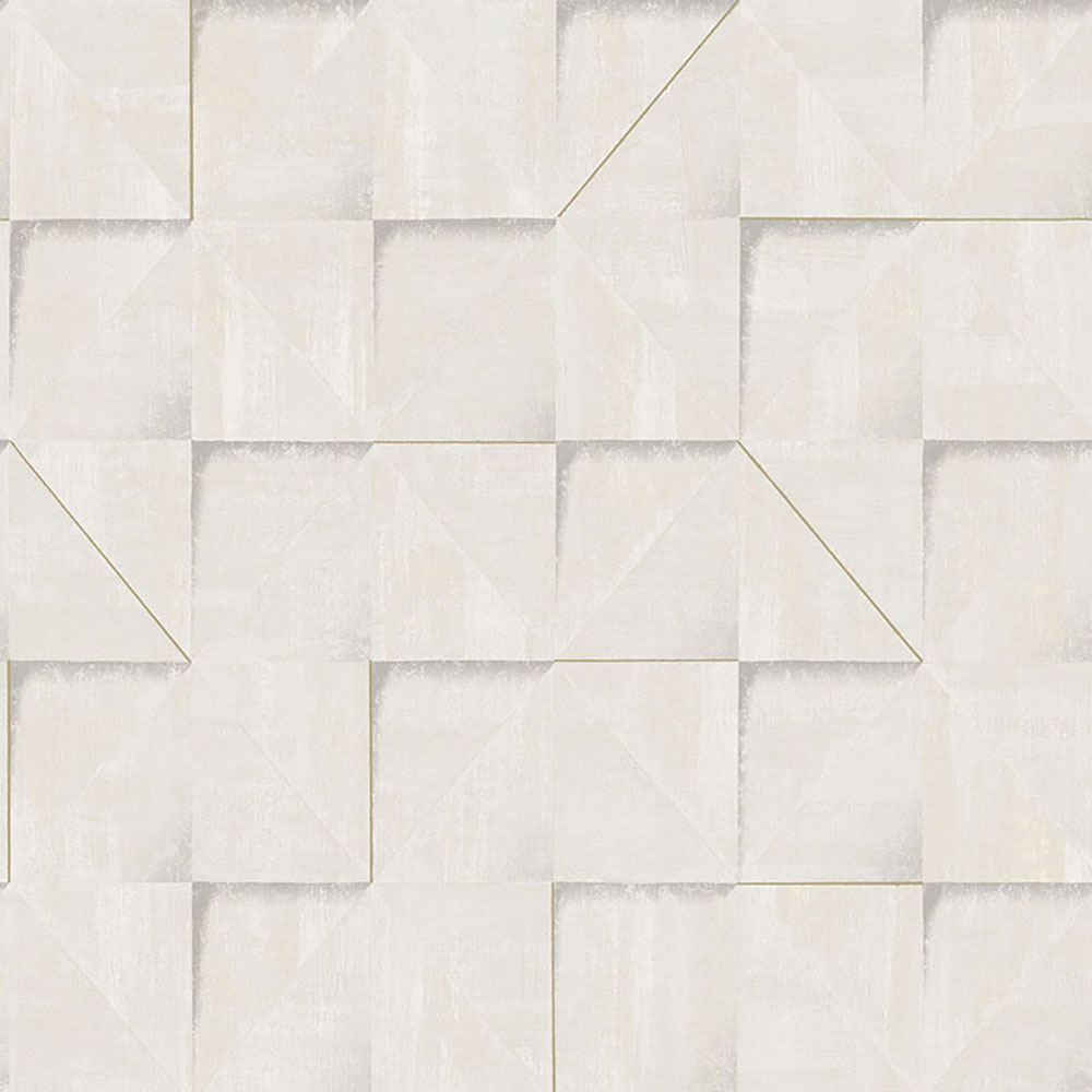 Šedá geometrická vliesová tapeta na zeď, 3D imitace obkladu, RE25170, Reflect, Decoprint