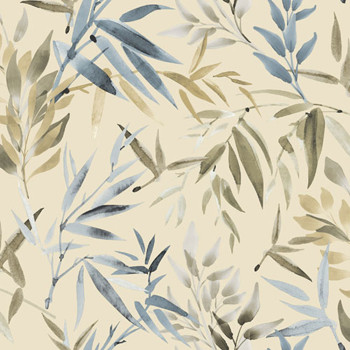 Béžová vliesová tapeta s listy bambusu, RE25192, Reflect, Decoprint