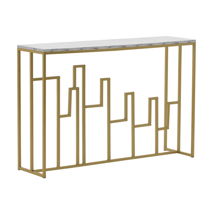 Konzolový stolek gold/white, 3-50-092-0139, InArt
