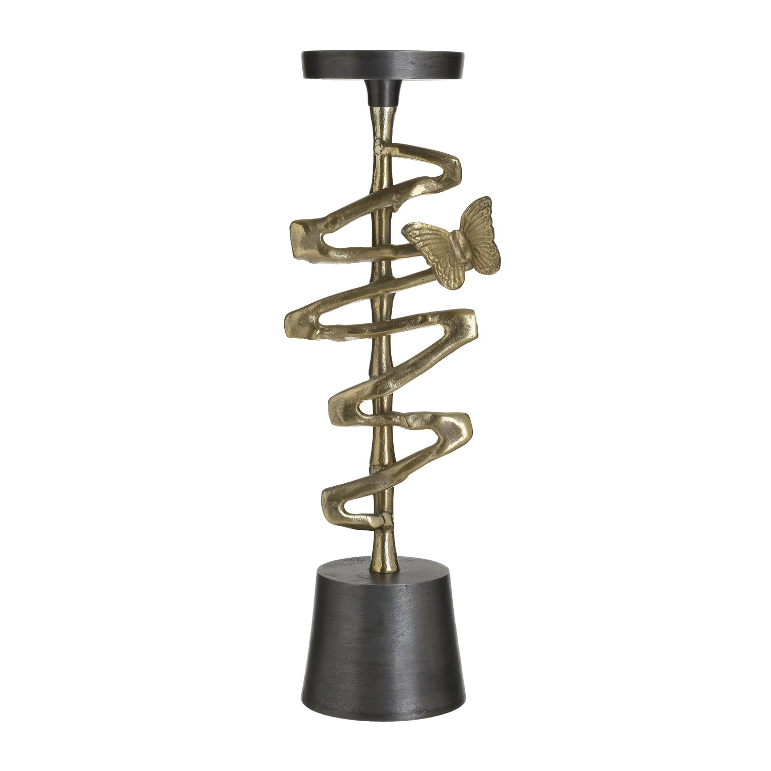 Svícen s motýlkem, 3-70-579-0099, 50cm, InArt