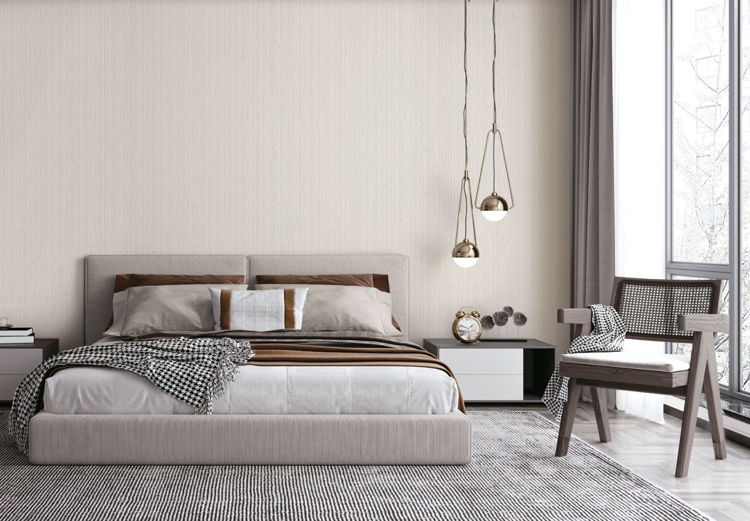 Luxusní vliesová tapeta na zeď, imitace omítky, LC522102, Luxury Colors, Id Design