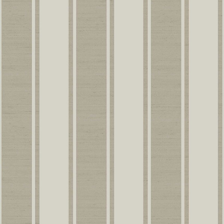 Hnědo-béžová vliesová tapeta na zeď, pruhy, 33366, Tradizioni, Cristiana Masi by Parato
