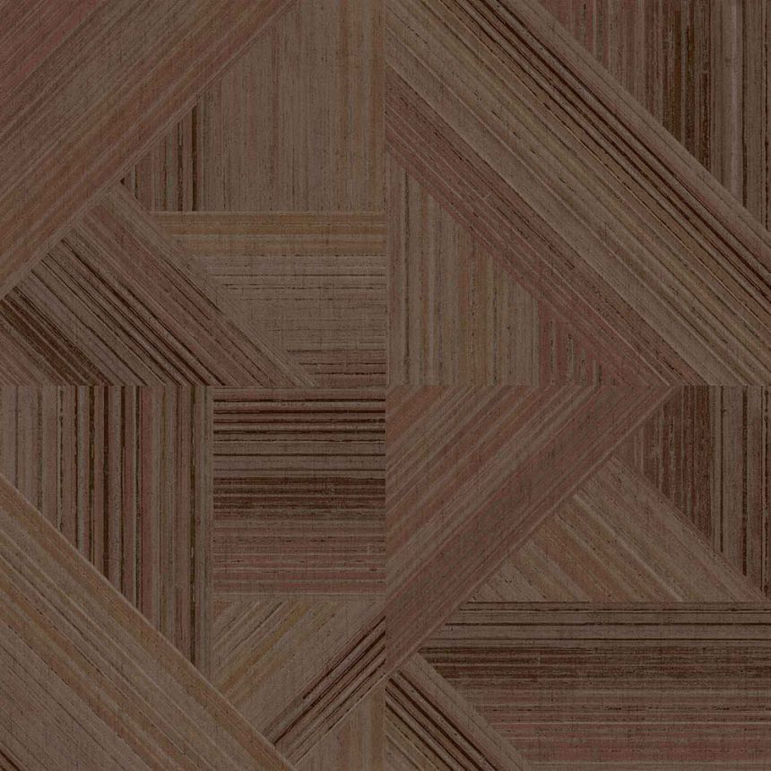 Terakotová vliesová geometrická tapeta na zeď, 43848, Terra, Cristiana Masi by Parato