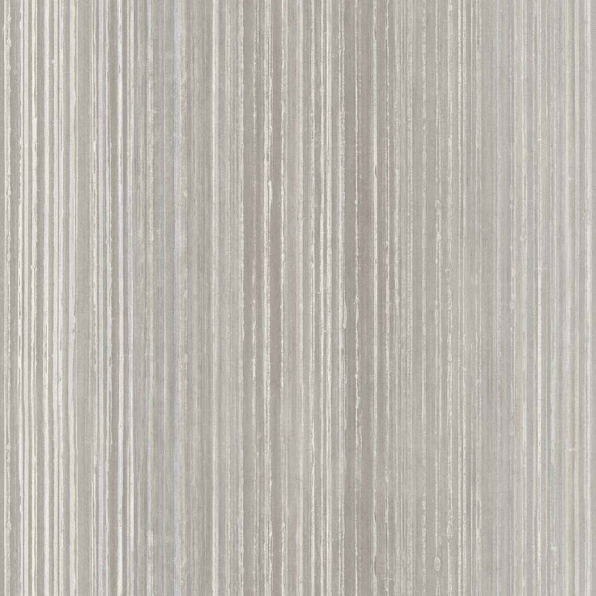 Šedo-krémová vliesová proužková tapeta na zeď, 43851, Terra, Cristiana Masi by Parato