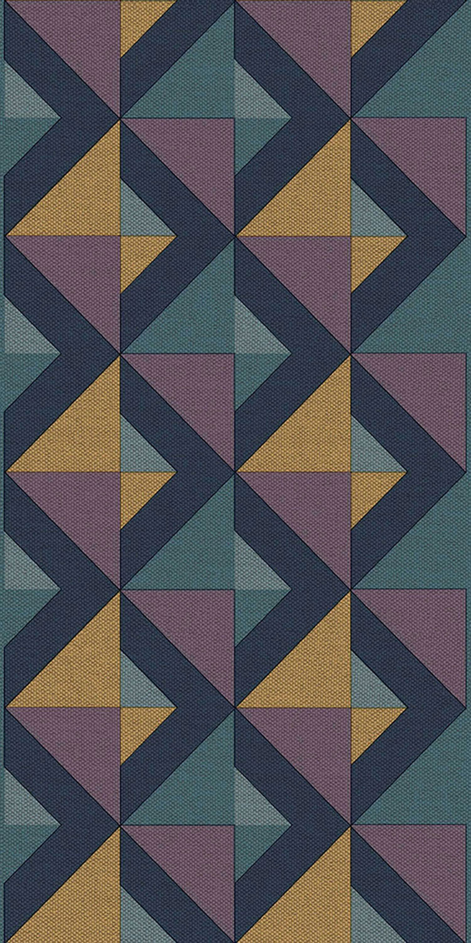 Geometrická vliesová tapetová bordura na zeď, fialová, B39097, Arché, Cristiana Masi by Parato