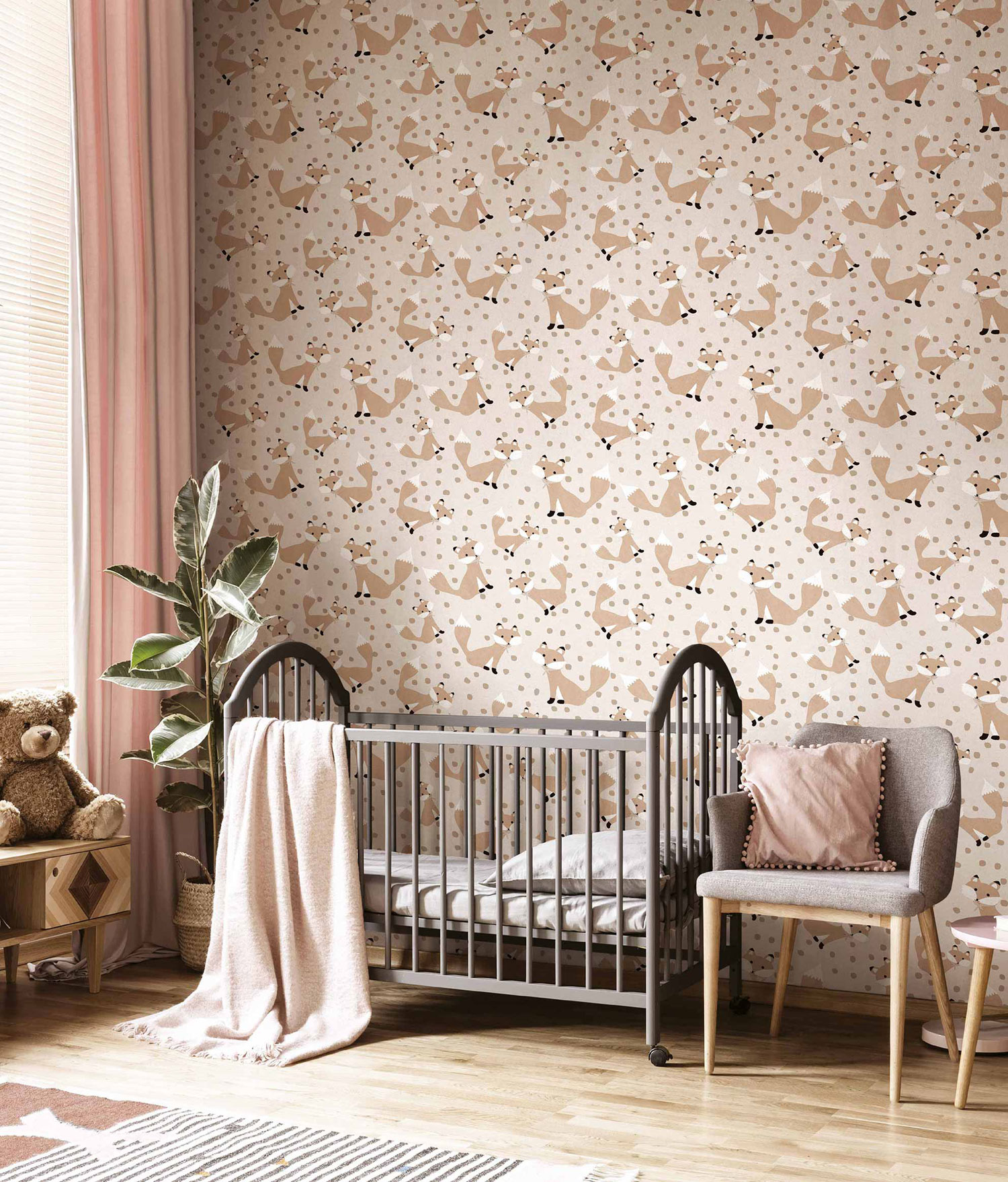 Béžová dětská vliesová tapeta se zvířátky, 17119, MiniMe, Cristiana Masi by Parato