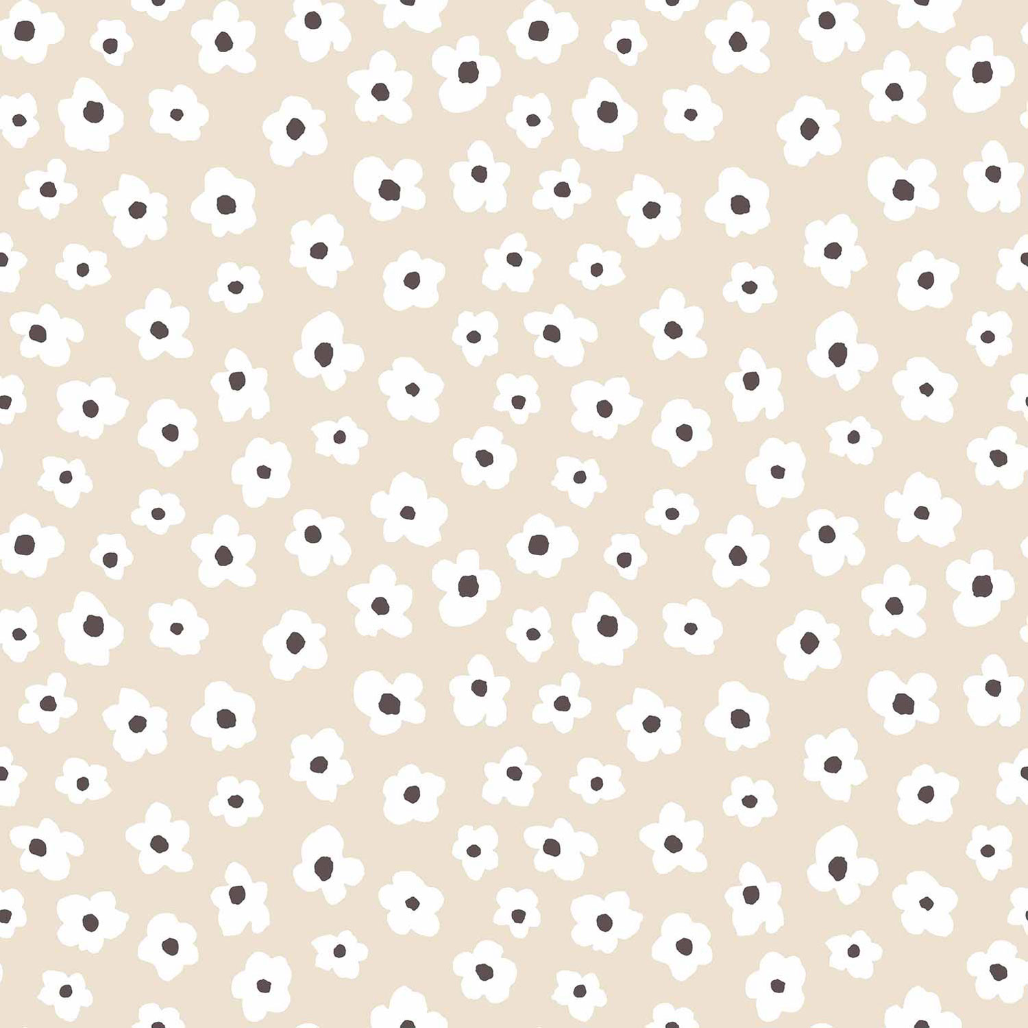 Béžová květinová vliesová tapeta na zeď, 17138, MiniMe, Cristiana Masi by Parato