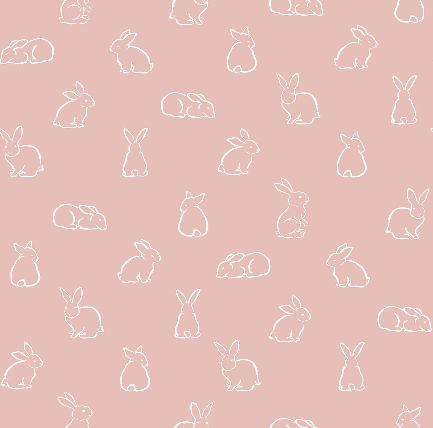 Růžová dětská vliesová tapeta se zajíčky, 17148, MiniMe, Cristiana Masi by Parato