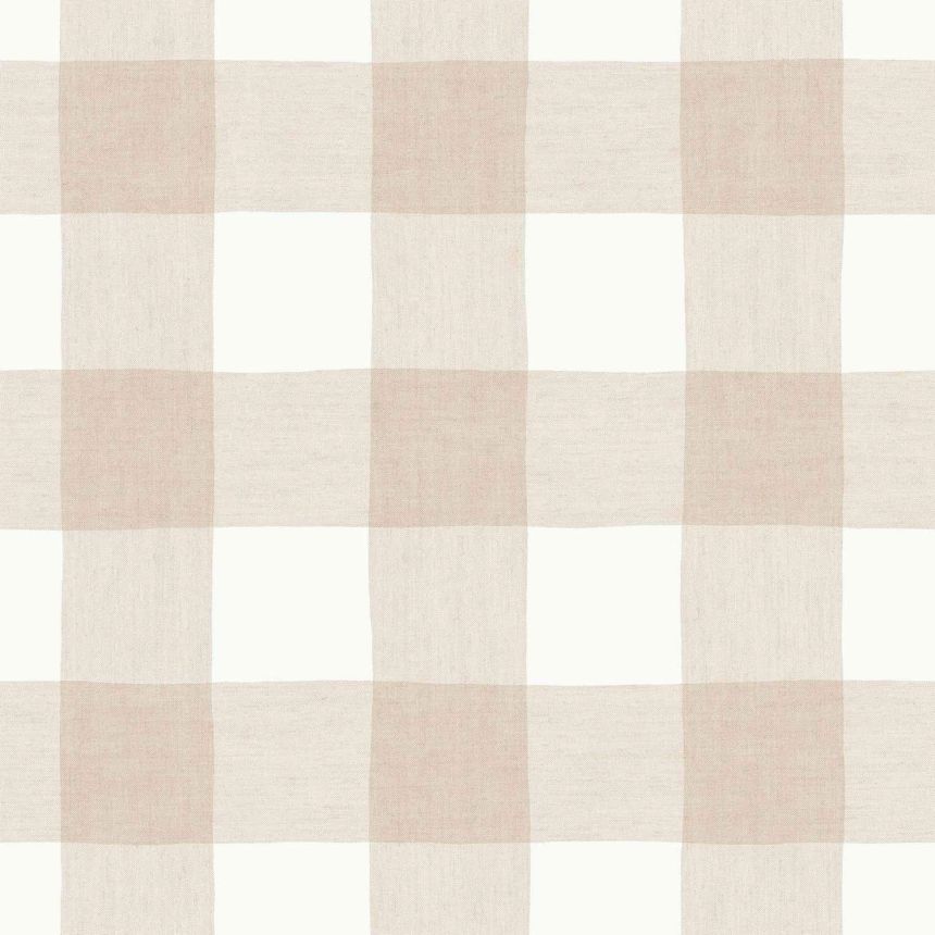 Šedo-béžová vliesová tapeta na zeď, káro, 17157, MiniMe, Cristiana Masi by Parato