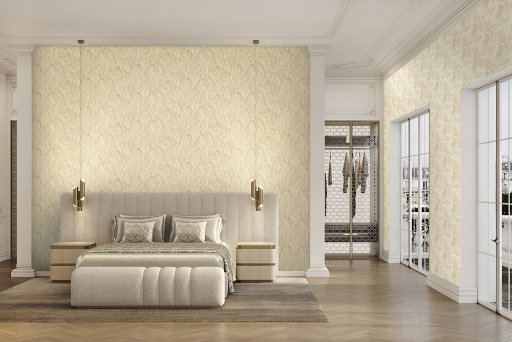 Luxusní  šedo-béžová vliesová tapeta na zeď, štuková omítka, Z34905, Elie Saab 2