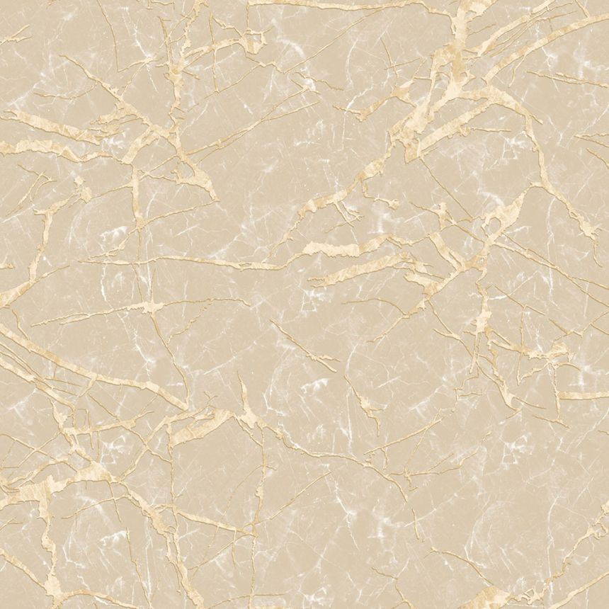 Luxusní  béžovo-zlatá vliesová tapeta na zeď, imitace mramoru, Z34919, Elie Saab 2