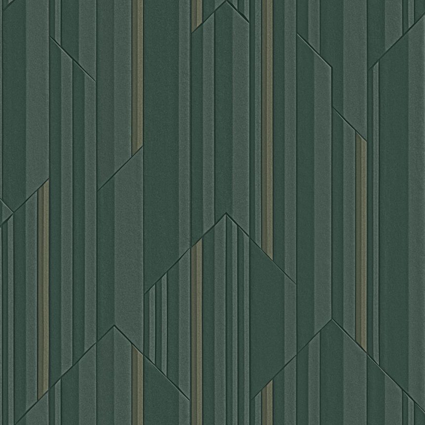 Luxusní  zelená geometrická vliesová tapeta na zeď, Z34921, Elie Saab 2