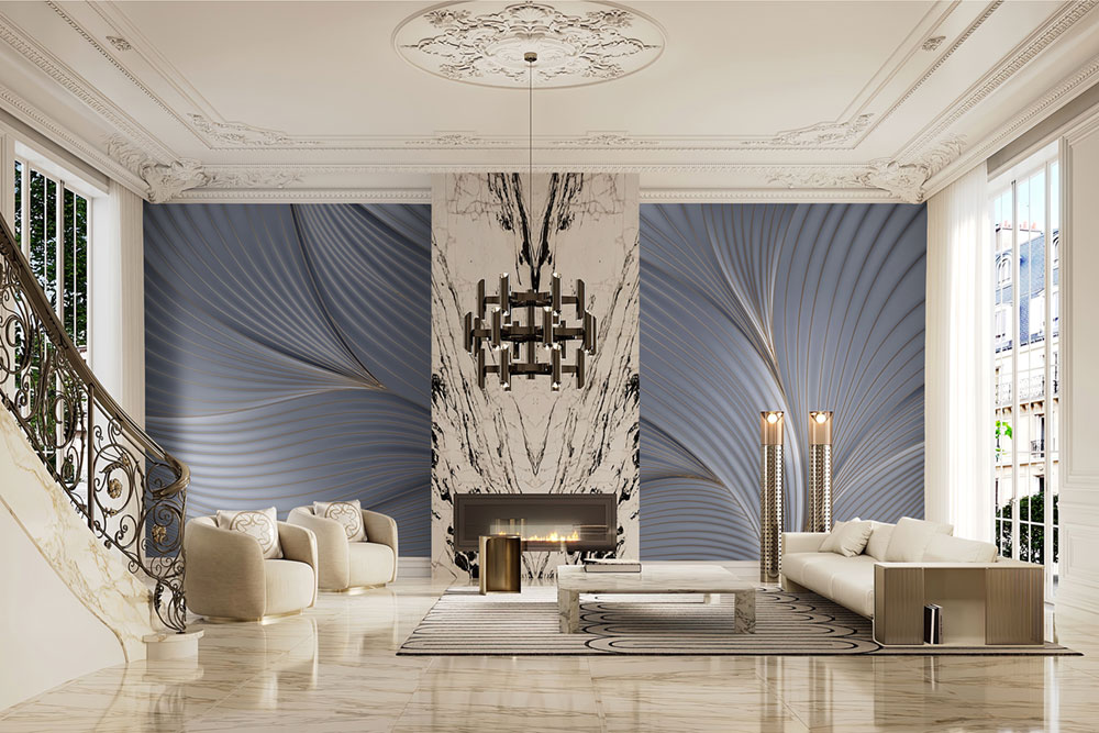 Luxusní vliesová geometrická obrazová tapeta na zeď, Z34969, Elie Saab 2