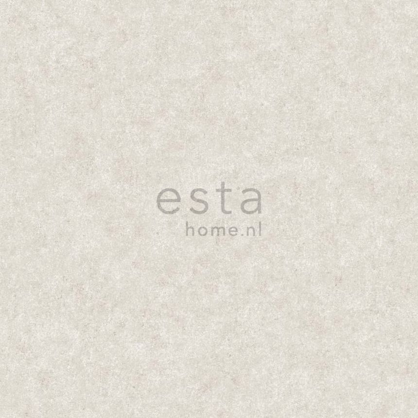 Šedo-béžová vliesová tapeta na zeď, beton, štuk, 138232, Vintage Flowers, Esta Home