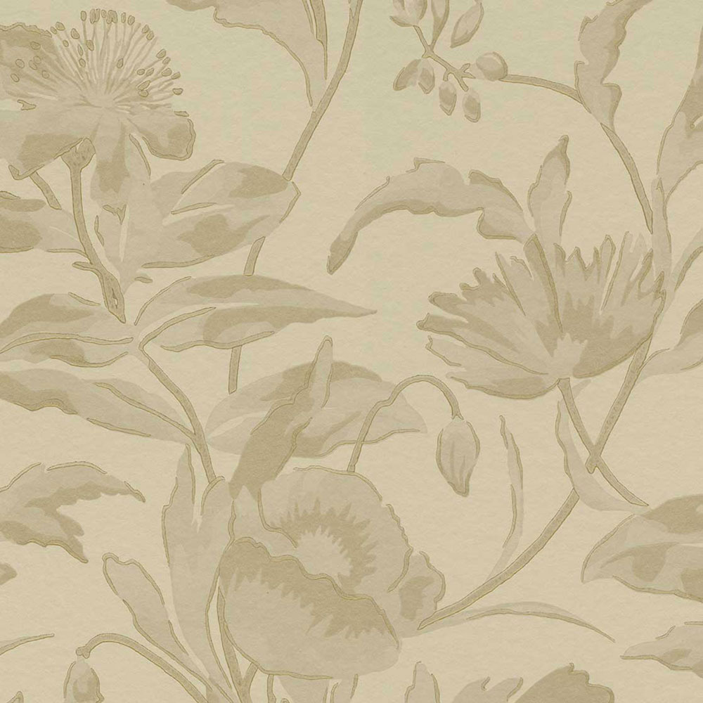 Béžovo-zlatá květinová vliesová tapeta na zeď, 340132, Gilded, Eijffinger