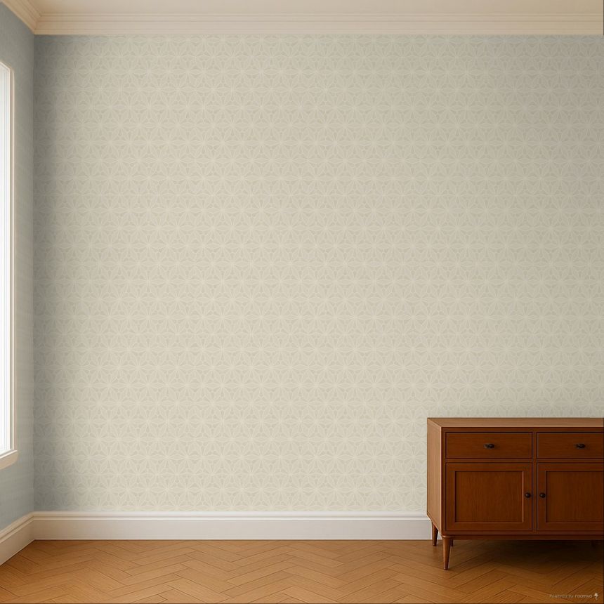 Krémová vliesová květinová tapeta na zeď, 340140, Gilded, Eijffinger