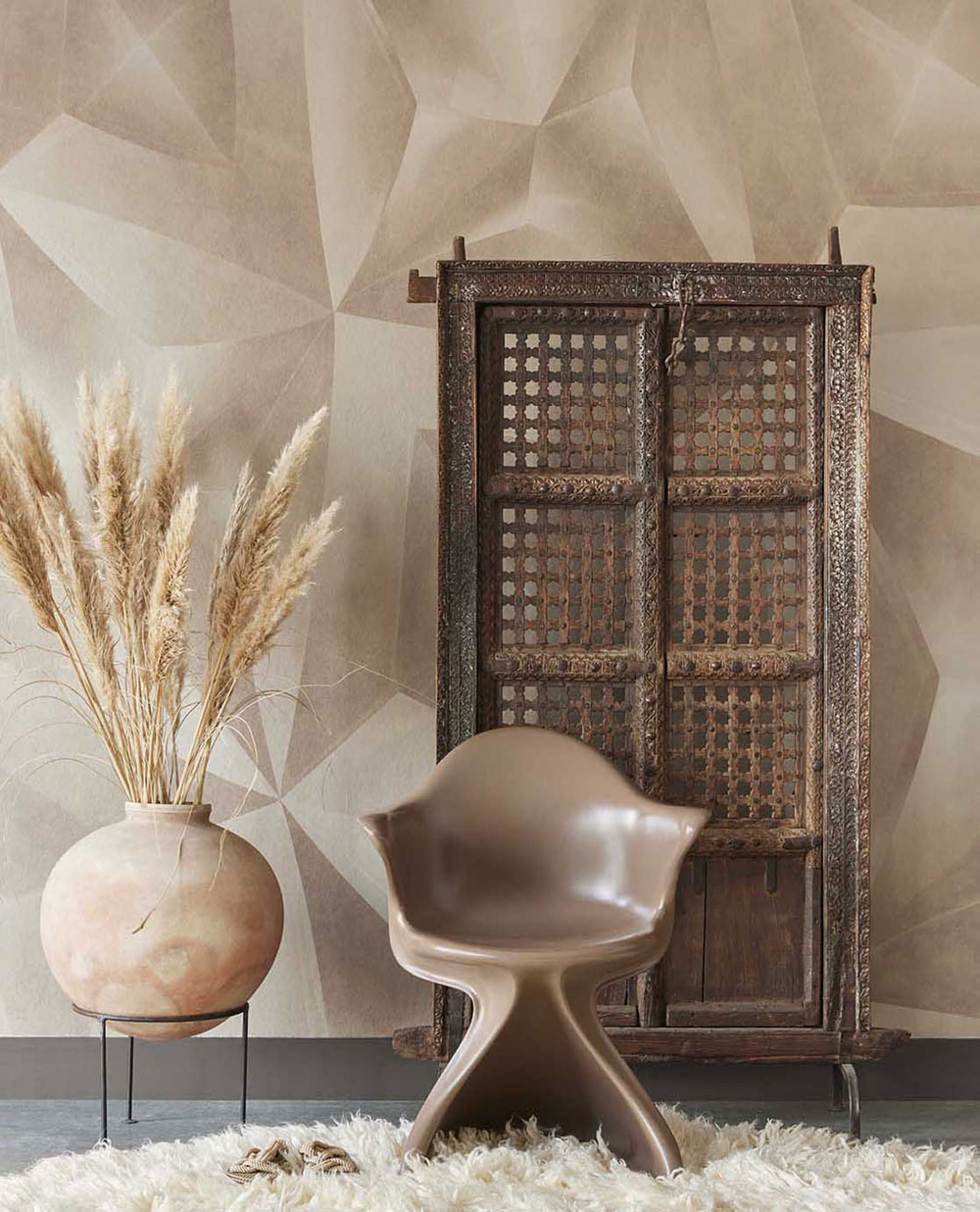 Geometrická 3D obrazová vliesová tapeta na zeď, 340189, Gilded, Eijffinger